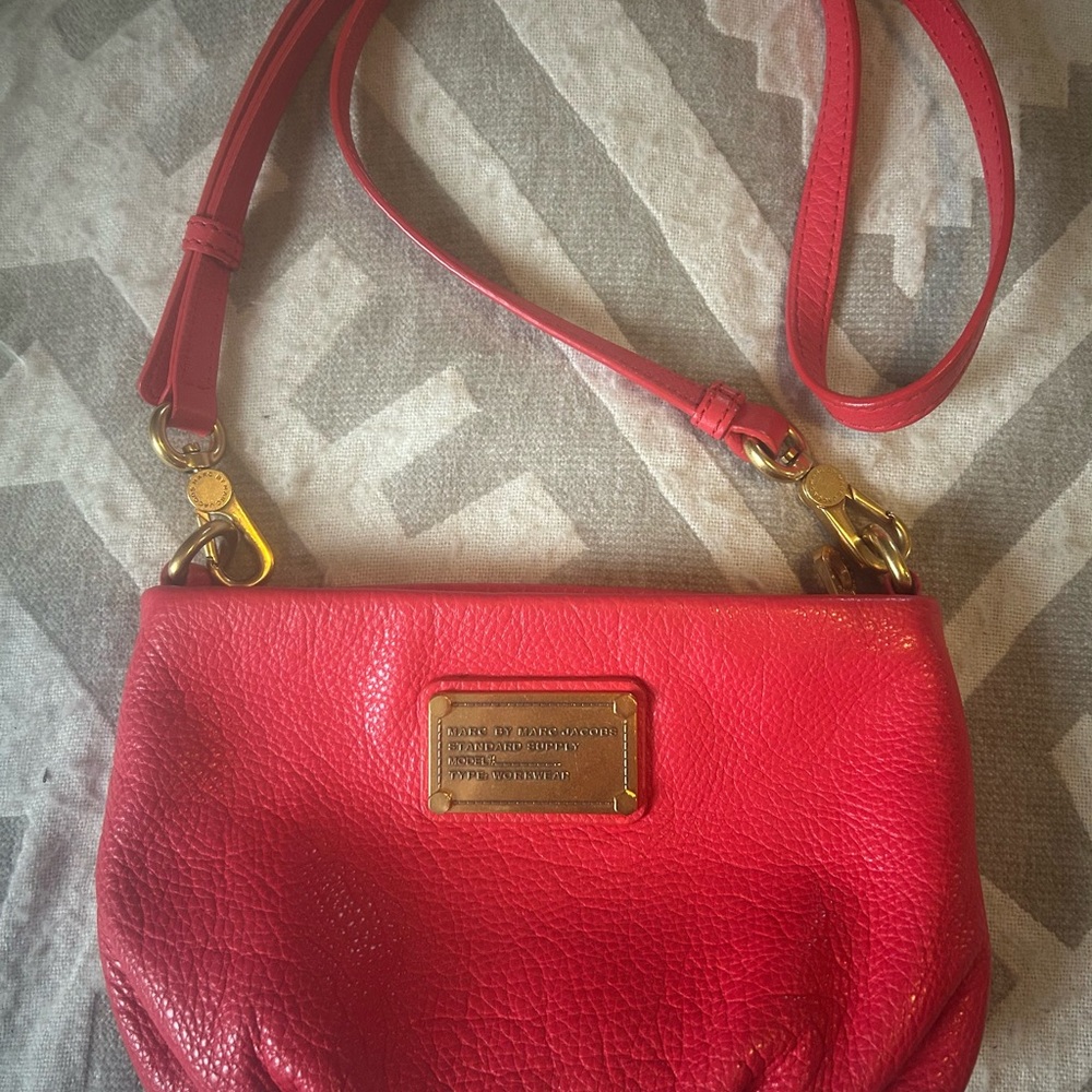 Marc Jacobs Red Classic Q Percy Crossbody Bag